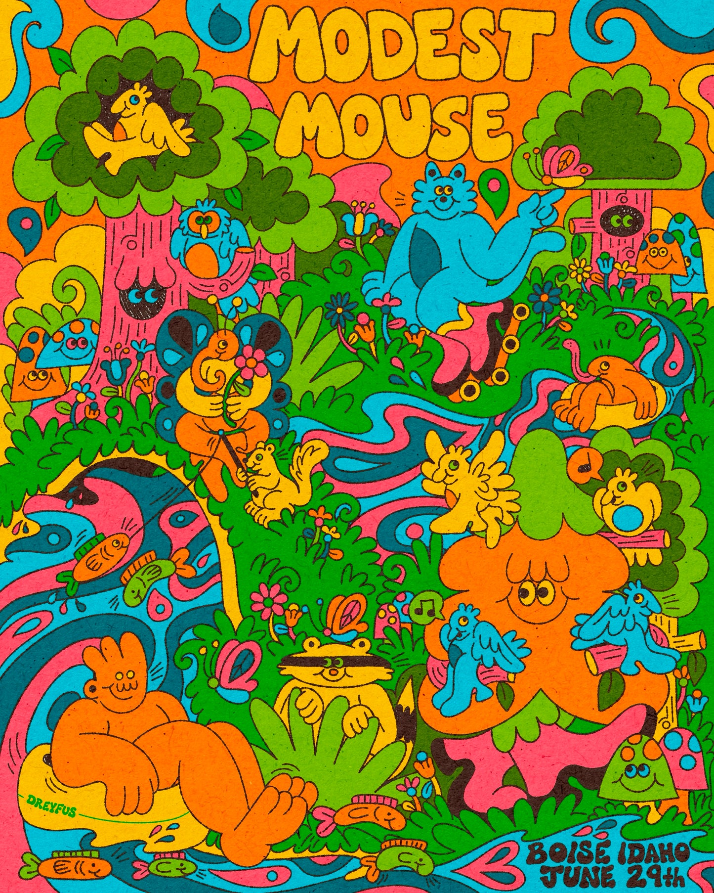 Modest Mouse Boise Poster