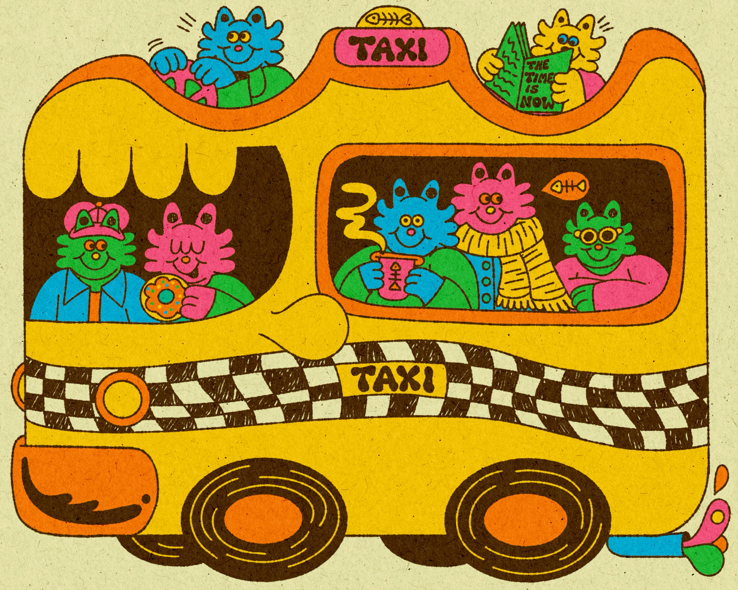 Taxi Cab Print