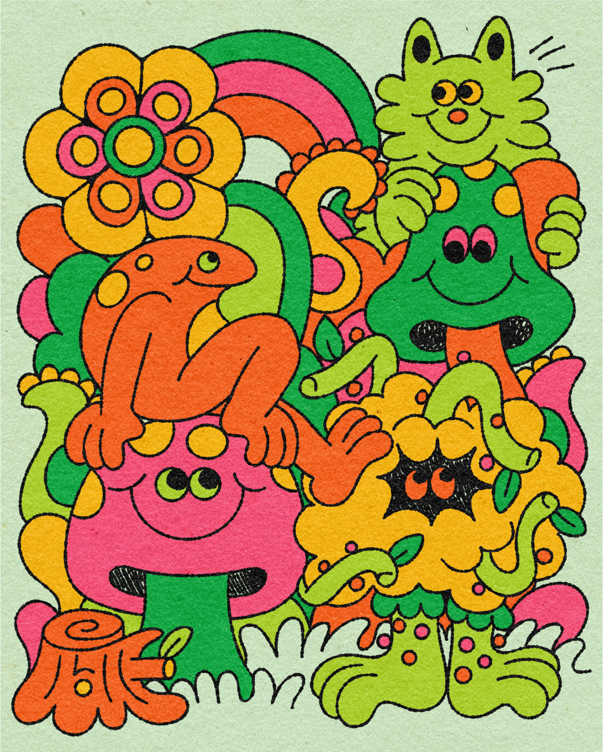 Mushroom Paradise Print