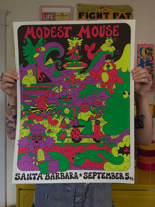 Modest Mouse Santa Barbara Print