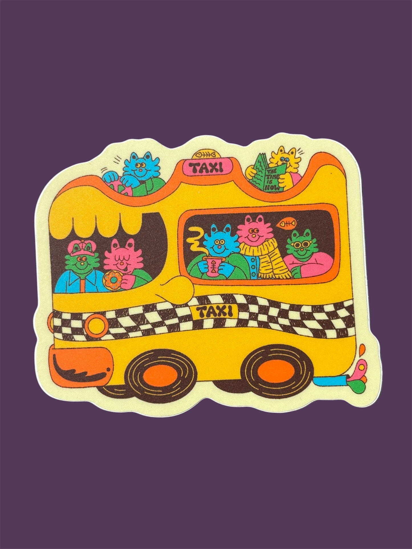 Big Yellow Taxi Sticker