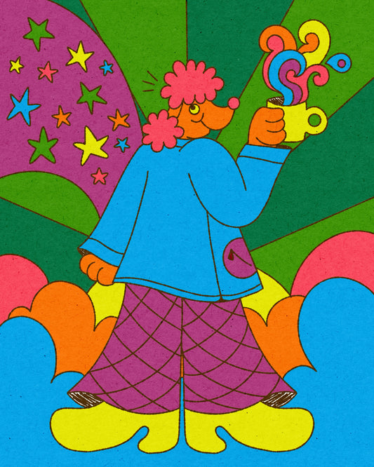 Doggone good cup of coffee print