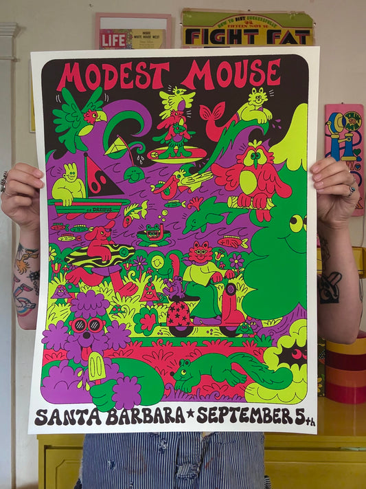 Modest Mouse Santa Barbara Print