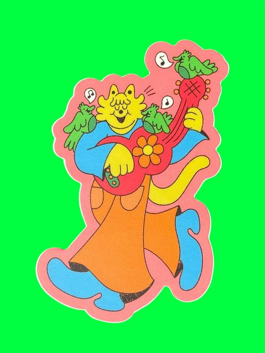 Guitar Cat Sticker