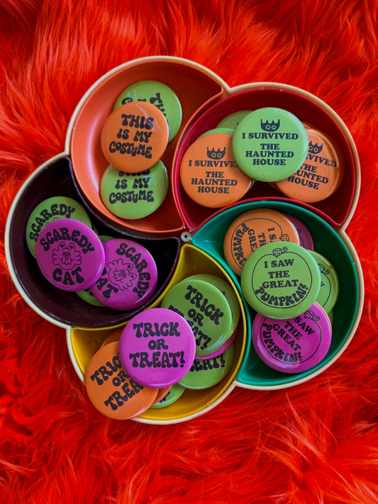 Spooky Pinback Buttons