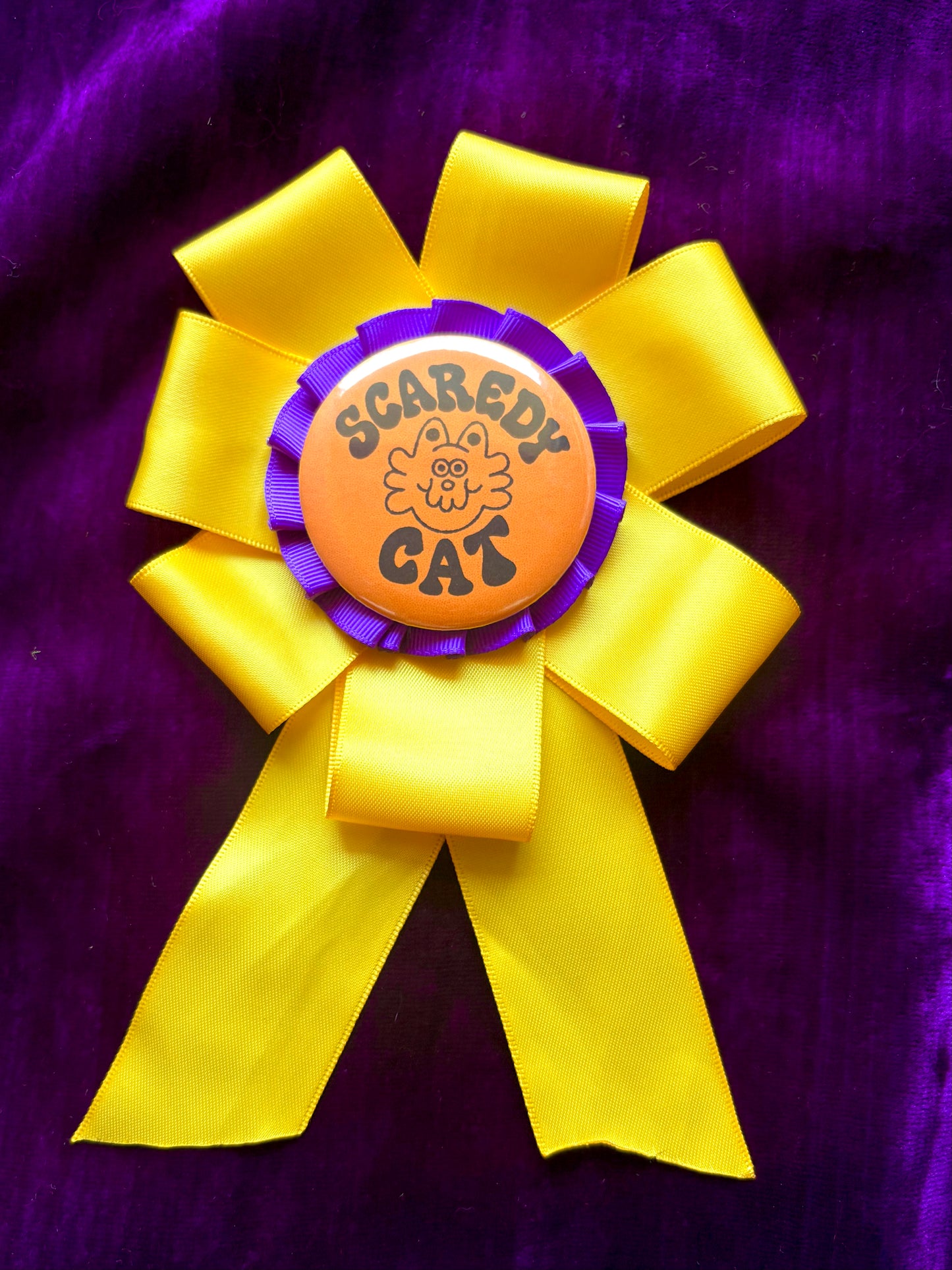 Scaredy Cat Prize Ribbon