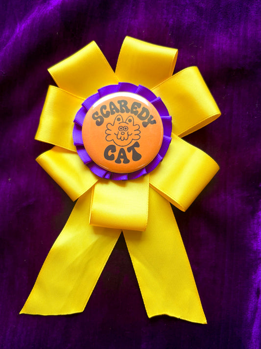Scaredy Cat Prize Ribbon
