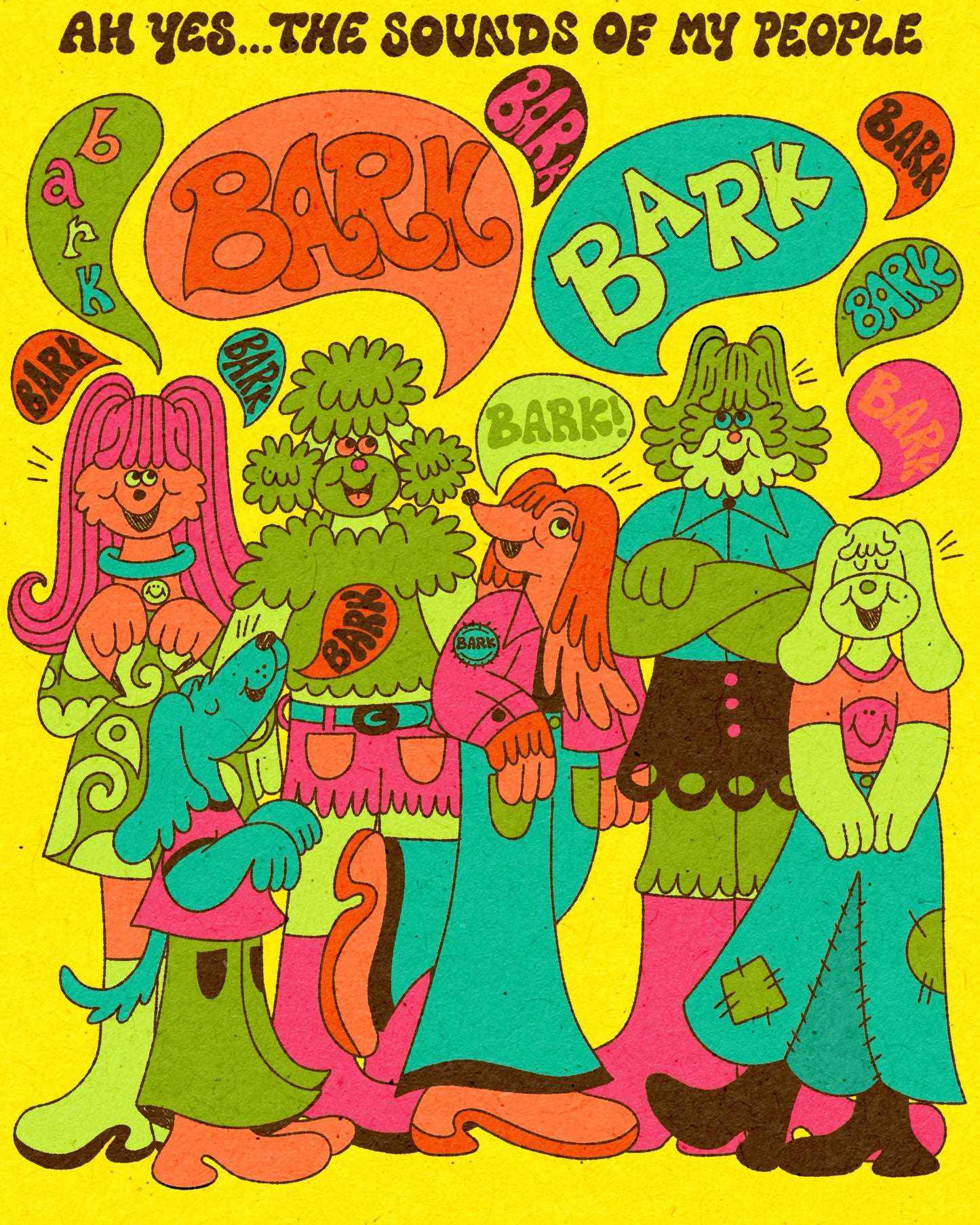 Bark Bark Print