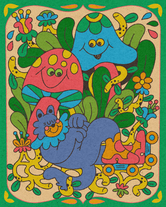 Cat Nap Print