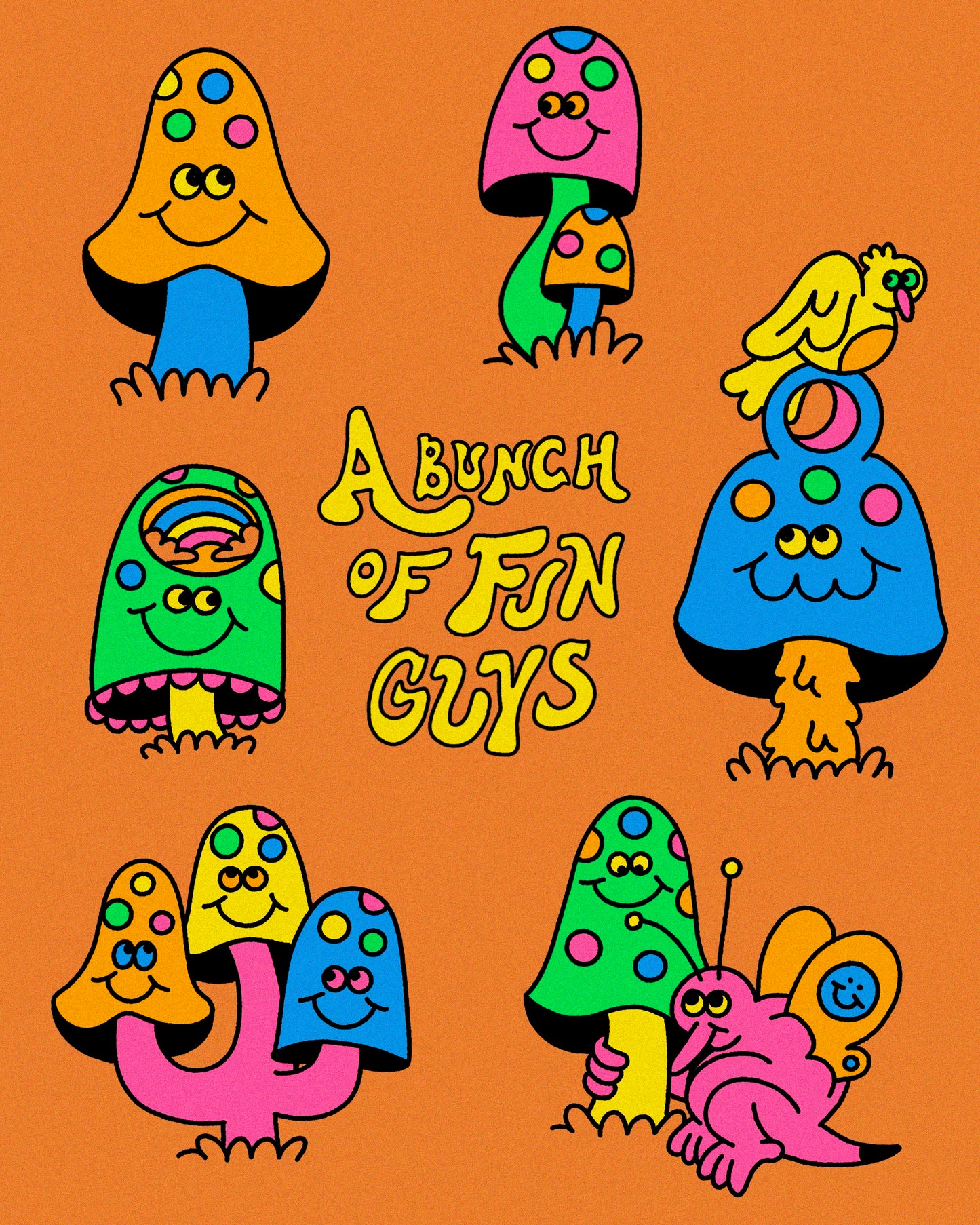 Fun Guys Sticker Sheet