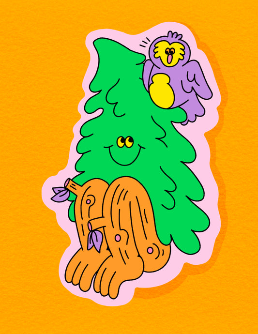 Happy Tree Sticker